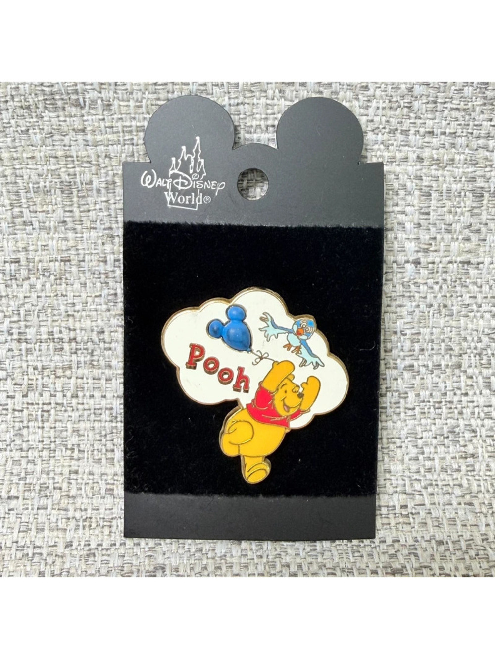 Walt Disney World Winnie the Pooh Balloon Bird Eeyore 3-D Enamel Character Pin